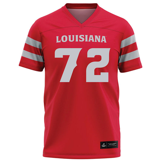 Louisiana - NCAA Football : J'Marion Gooch - Red Football Jersey-0