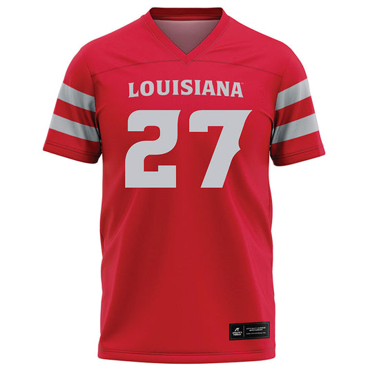 Louisiana - NCAA Football : Edrick Williams - Red Football Jersey-0