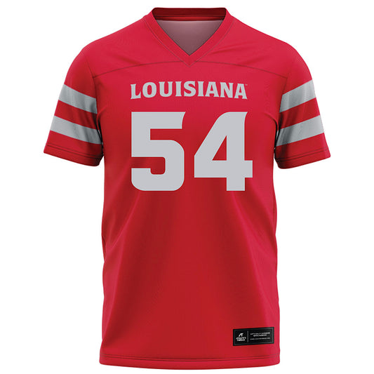 Louisiana - NCAA Football : Carson Kraft - Red Football Jersey-0