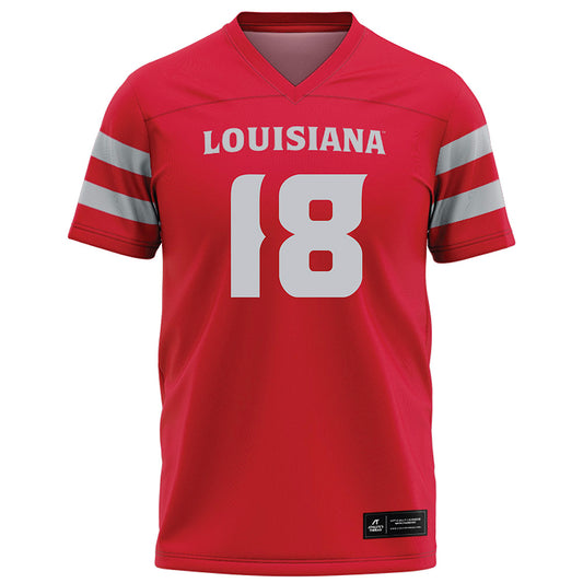 Louisiana - NCAA Football : Cameron Riley - Red Football Jersey-0