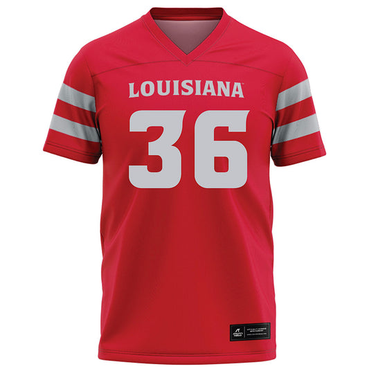 Louisiana - NCAA Football : Devin Franklin - Red Football Jersey-0