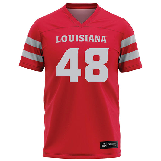 Louisiana - NCAA Football : Jackson Villaume - Red Football Jersey-0