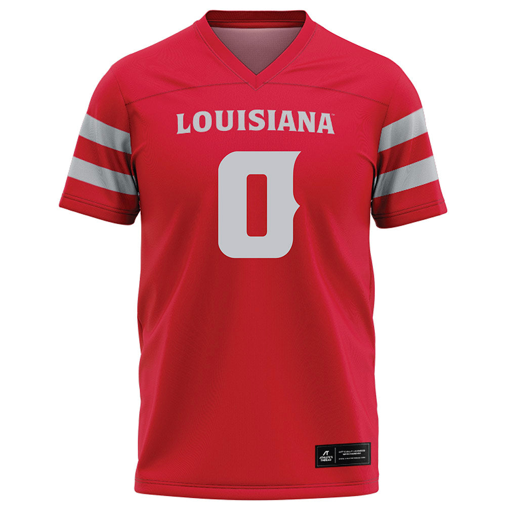 Louisiana - NCAA Football : Priest Ashe - Red Football Jersey-0