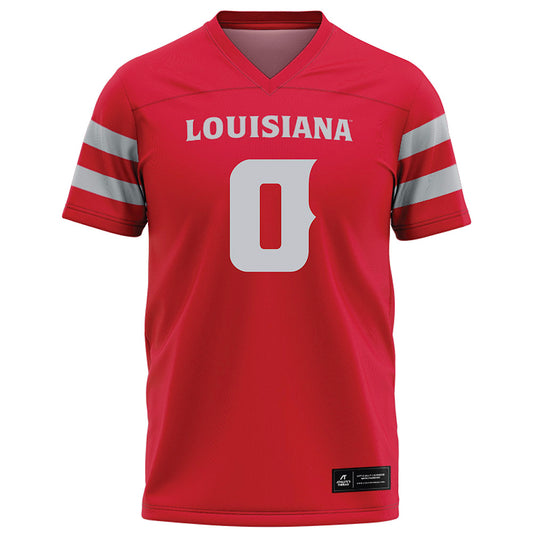 Louisiana - NCAA Football : Priest Ashe - Red Football Jersey-0