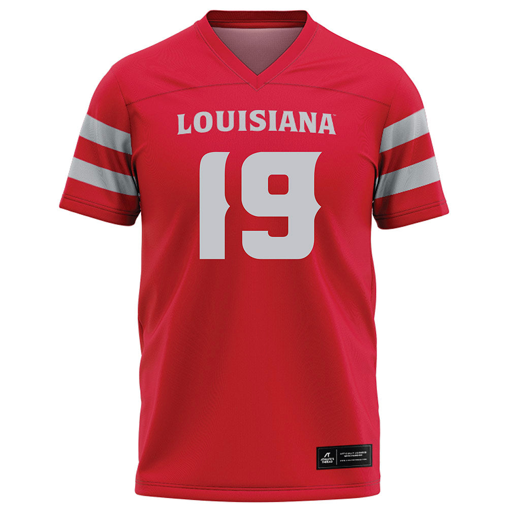 Louisiana - NCAA Football : Luke Green - Red Football Jersey-0