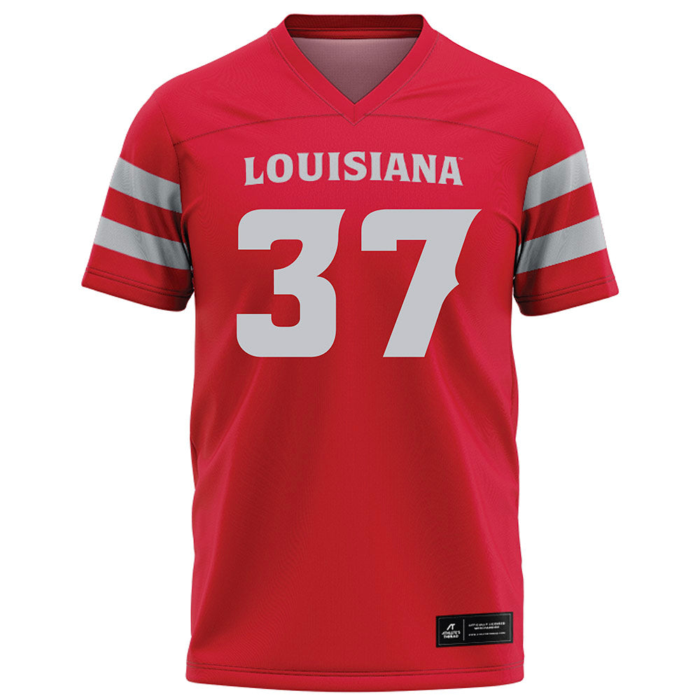Louisiana - NCAA Football : Micah Johnson - Red Football Jersey-0