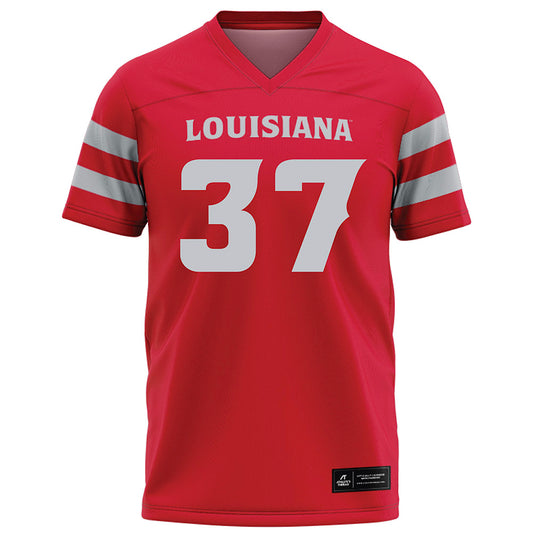Louisiana - NCAA Football : Micah Johnson - Red Football Jersey-0