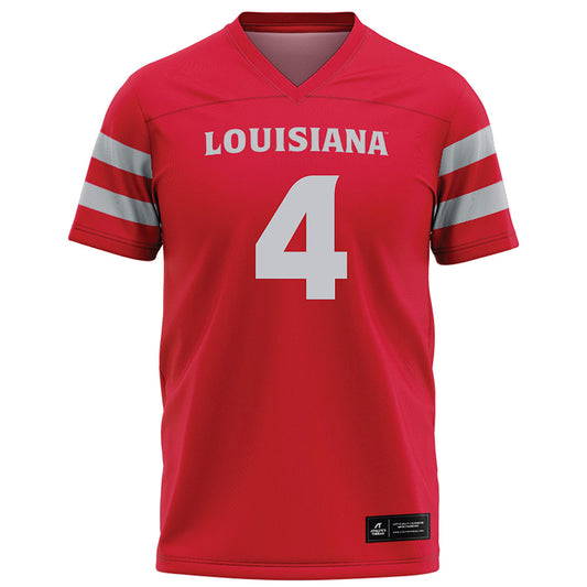 Louisiana - NCAA Football : Princeton Malbrue - Red Football Jersey-0