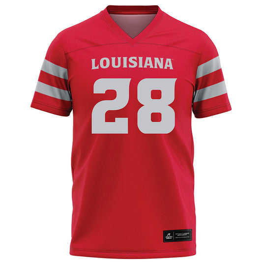 Louisiana - NCAA Football : Steven Ranel - Red Football Jersey-0