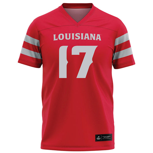 Louisiana - NCAA Football : Landon Strother - Red Football Jersey-0
