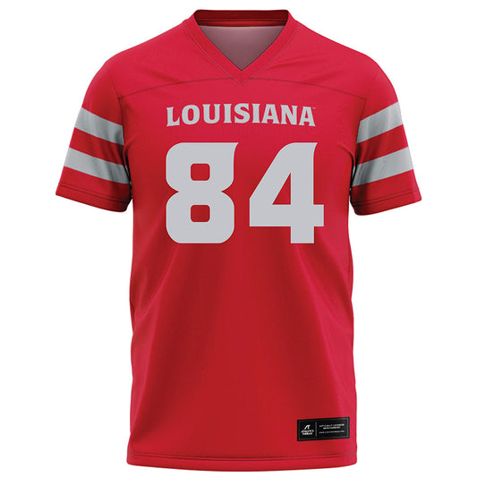 Louisiana - NCAA Football : Evan Stroman - Red Football Jersey-0