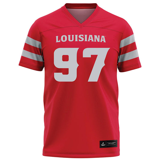 Louisiana - NCAA Football : Xavier Waters - Red Football Jersey-0