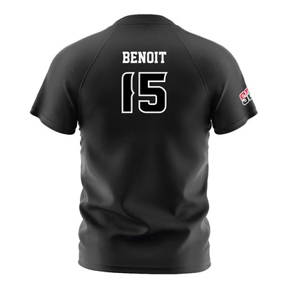 Louisiana - NCAA Women's Soccer : Lanie Benoit - Black Soccer Jersey-1
