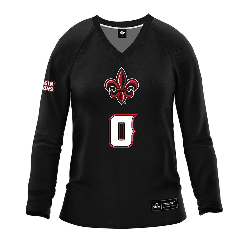 Louisiana - NCAA Women's Volleyball : Sophia Armstrong - Black Volleyball Jersey-0
