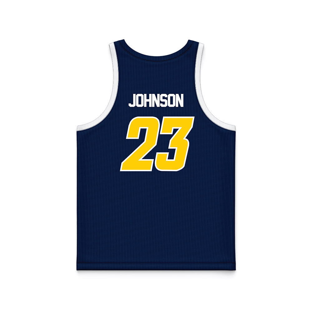 UCSD - NCAA Men's Basketball : Trap Johnson - Basketball Jersey-1