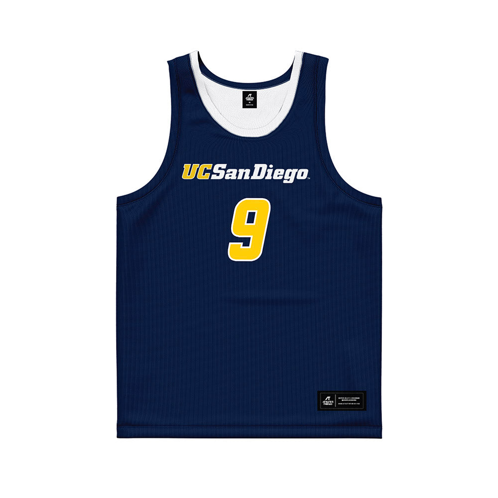 UCSD - NCAA Men's Basketball : Tom Beattie - Basketball Jersey-0