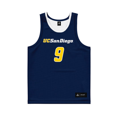 UCSD - NCAA Men's Basketball : Tom Beattie - Basketball Jersey-0