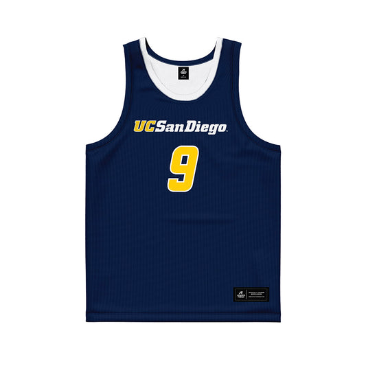 UCSD - NCAA Men's Basketball : Tom Beattie - Basketball Jersey-0