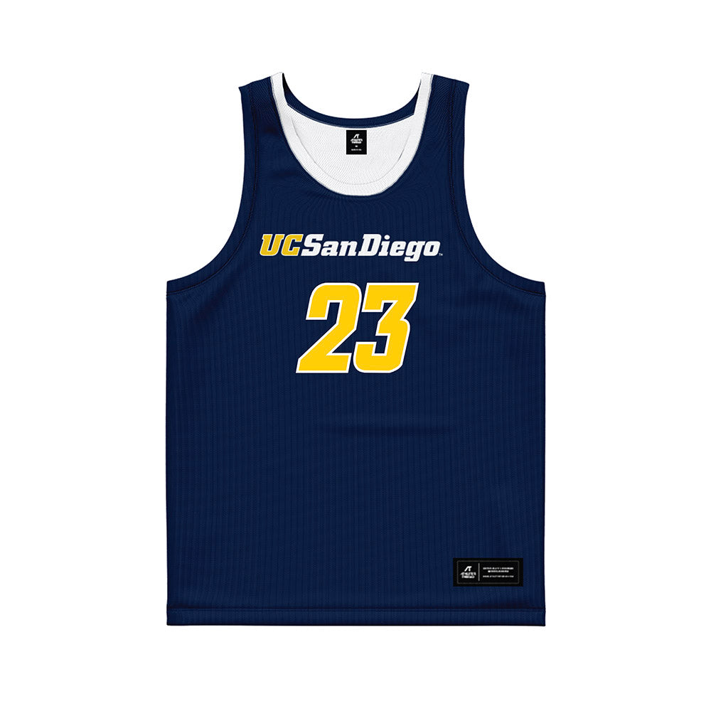 UCSD - NCAA Men's Basketball : Trap Johnson - Basketball Jersey-0