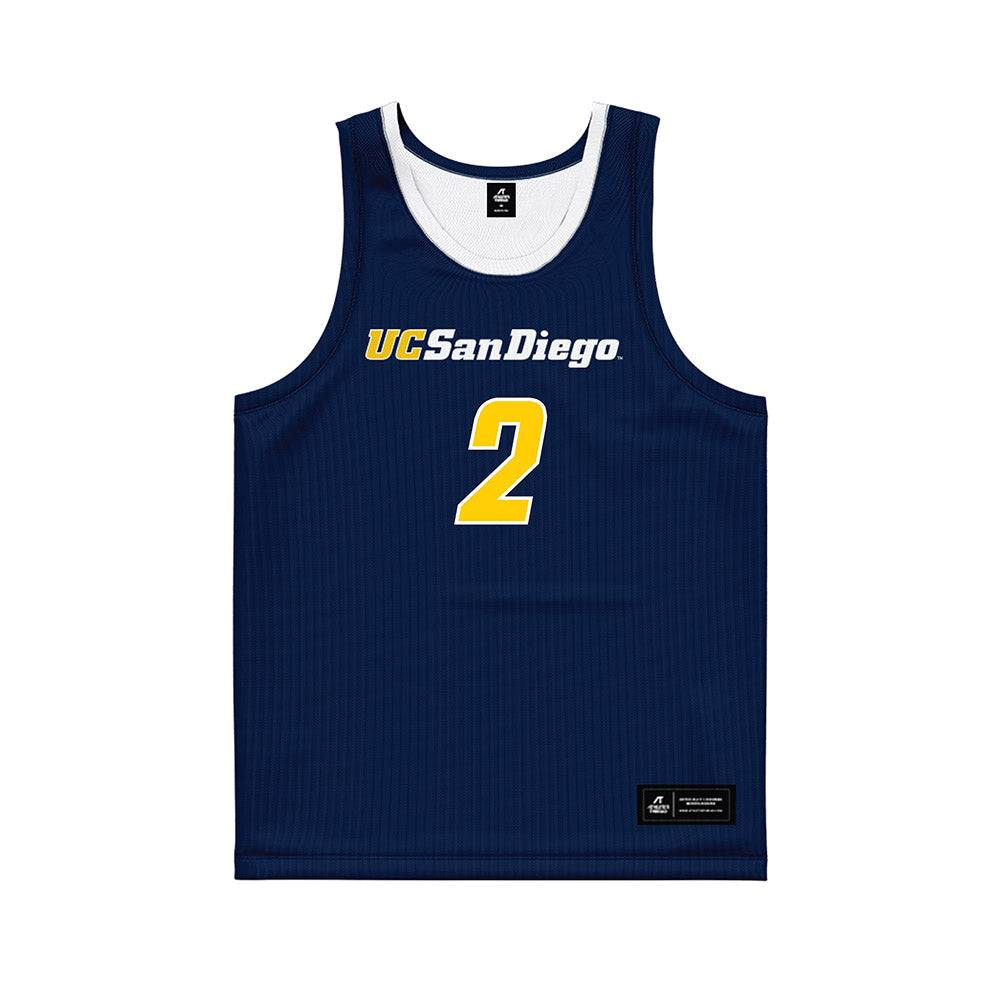 UCSD - NCAA Men's Basketball : Christopher Cox - Basketball Jersey-0