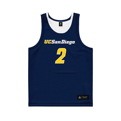 UCSD - NCAA Men's Basketball : Christopher Cox - Basketball Jersey-0