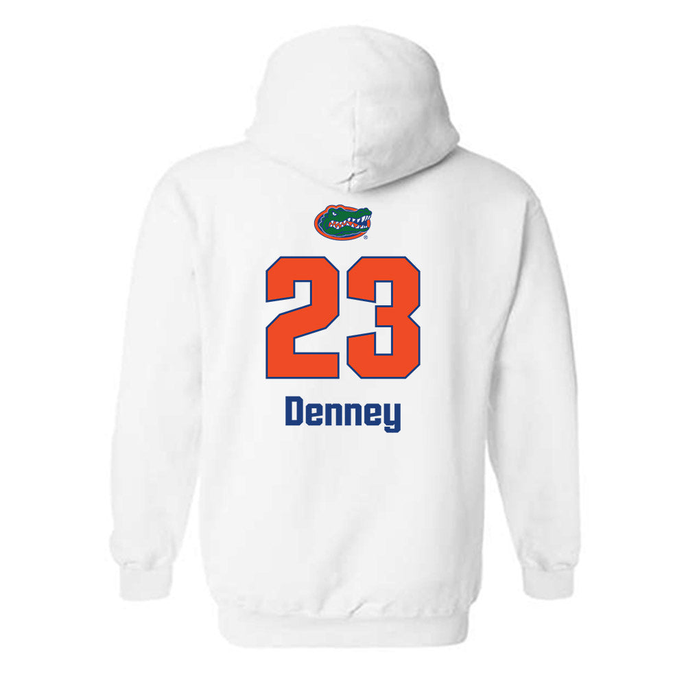 Florida - NCAA Women's Volleyball : Bri Denney - Replica Shersey Hooded Sweatshirt-1