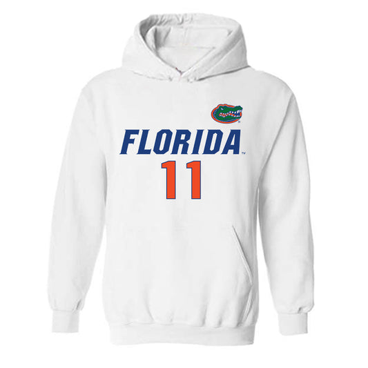 Florida - NCAA Women's Volleyball : Nadiya Shelby - Replica Shersey Hooded Sweatshirt-0