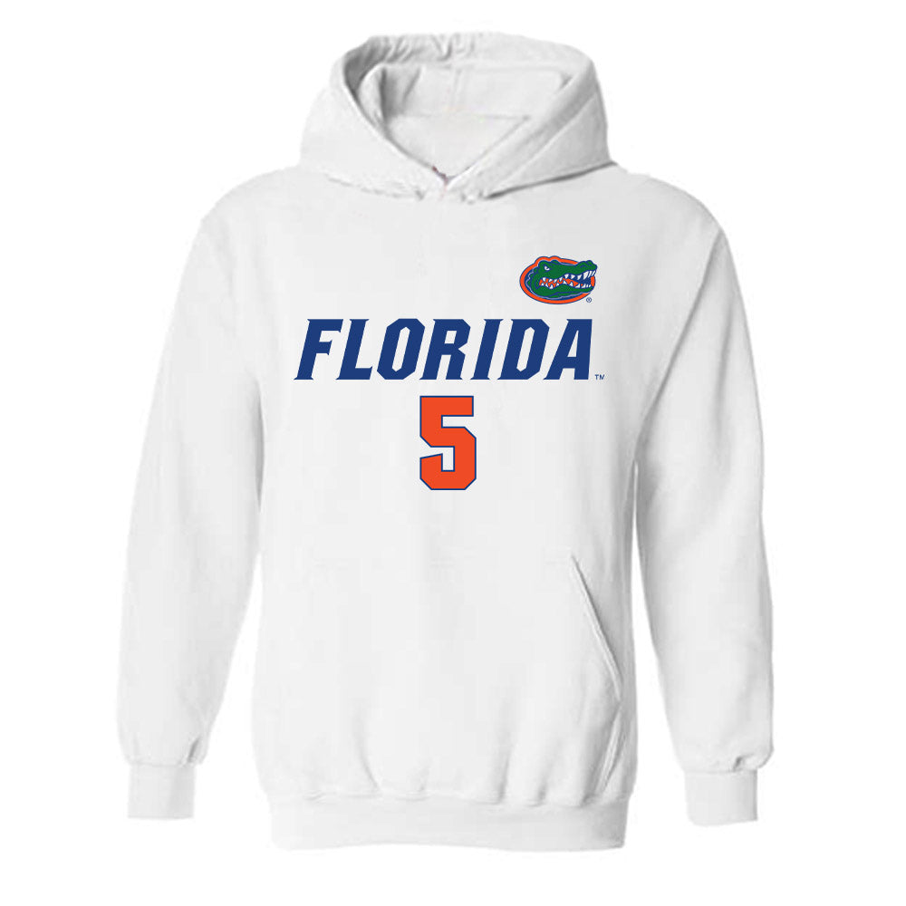 Florida - NCAA Women's Volleyball : Alexis Stucky - Replica Shersey Hooded Sweatshirt-0