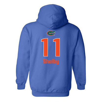 Florida - NCAA Women's Volleyball : Nadiya Shelby - Replica Shersey Hooded Sweatshirt-1