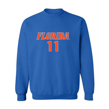Florida - NCAA Women's Volleyball : Nadiya Shelby - Replica Shersey Crewneck Sweatshirt-0