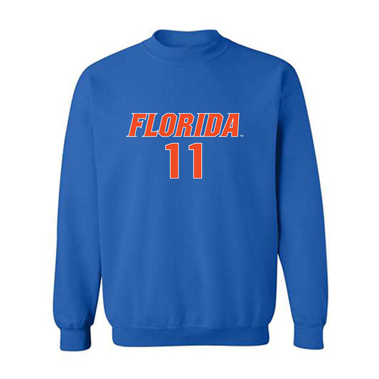 Florida - NCAA Women's Volleyball : Nadiya Shelby - Replica Shersey Crewneck Sweatshirt-0