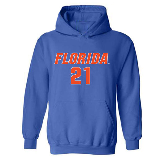 Florida - NCAA Women's Volleyball : Isabella Lee - Replica Shersey Hooded Sweatshirt-0