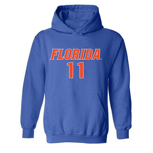 Florida - NCAA Women's Volleyball : Nadiya Shelby - Replica Shersey Hooded Sweatshirt-0