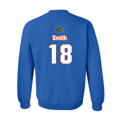 Florida - NCAA Women's Soccer : Kelsey Smith - Replica Shersey Crewneck Sweatshirt-1