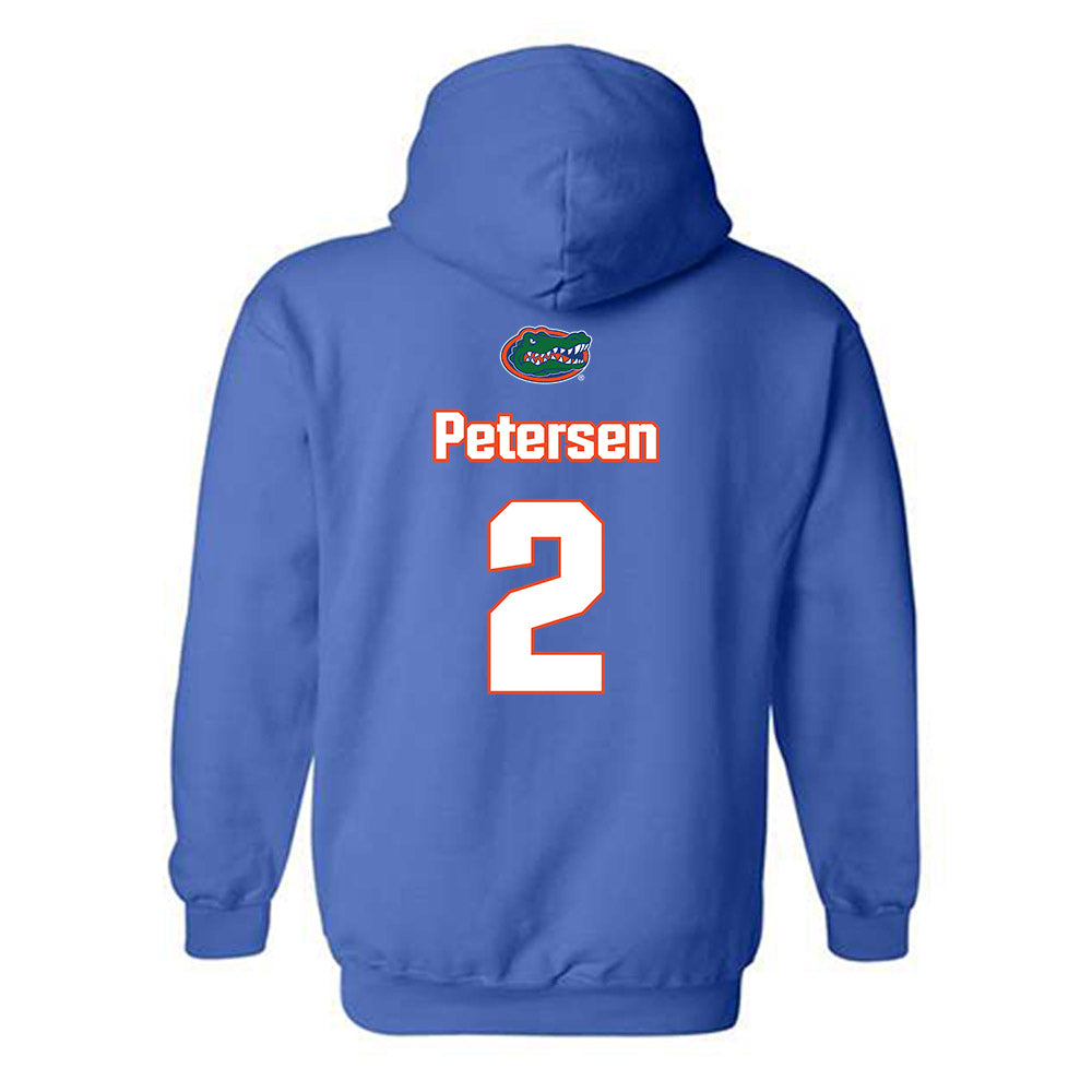 Florida - NCAA Women's Soccer : Ella Petersen - Replica Shersey Hooded Sweatshirt-1