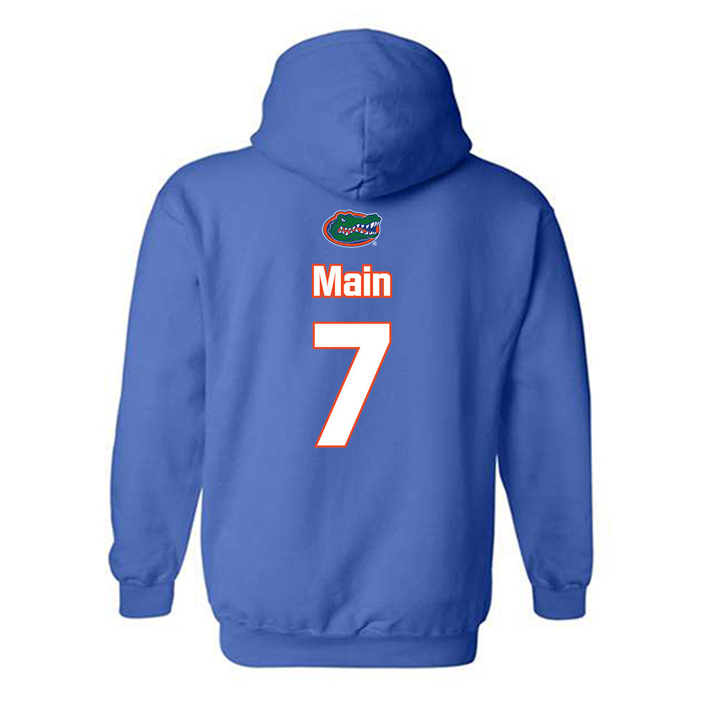 Florida - NCAA Women's Soccer : Zoe Main - Replica Shersey Hooded Sweatshirt-1