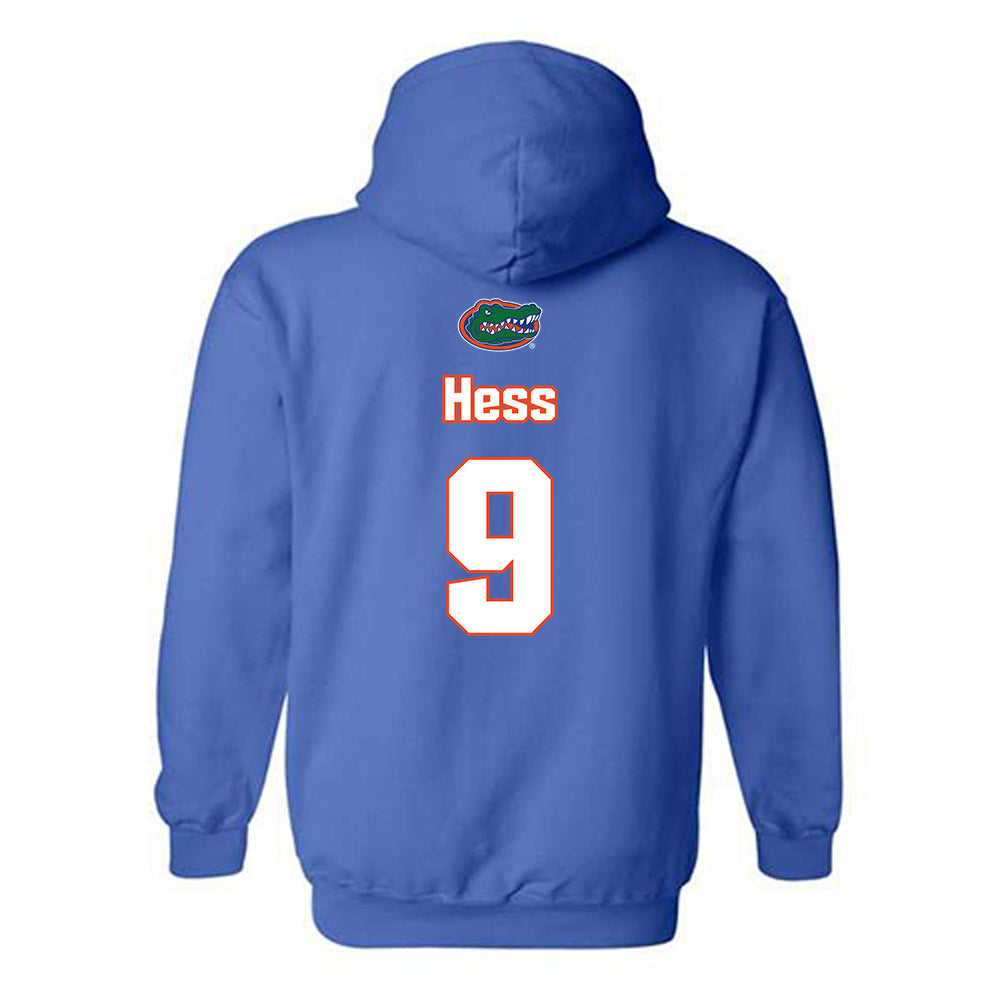 Florida - NCAA Women's Soccer : Addy Hess - Replica Shersey Hooded Sweatshirt-1