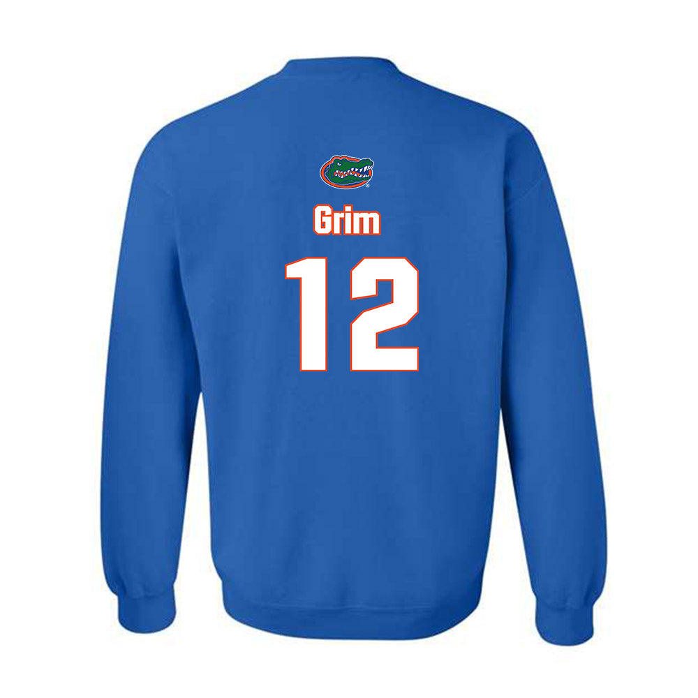 Florida - NCAA Women's Soccer : Charlotte Grim - Replica Shersey Crewneck Sweatshirt-1