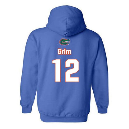 Florida - NCAA Women's Soccer : Charlotte Grim - Replica Shersey Hooded Sweatshirt-1
