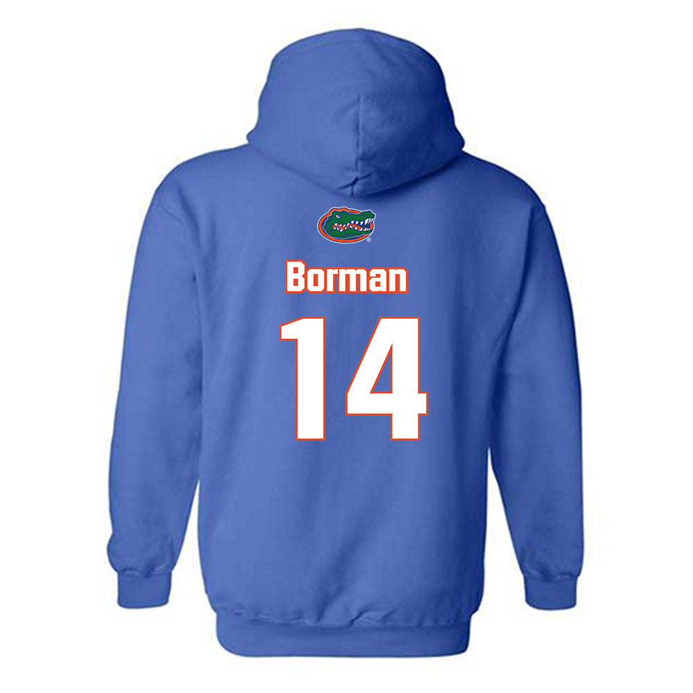 Florida - NCAA Women's Soccer : Tatum Borman - Replica Shersey Hooded Sweatshirt-1