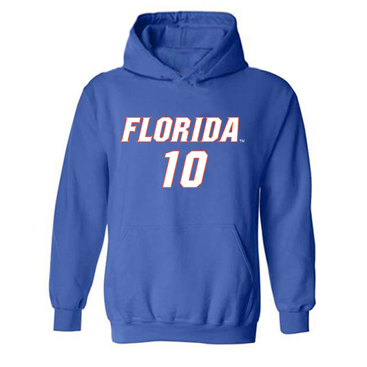 Florida - NCAA Women's Soccer : Adia Symmonds - Replica Shersey Hooded Sweatshirt-0