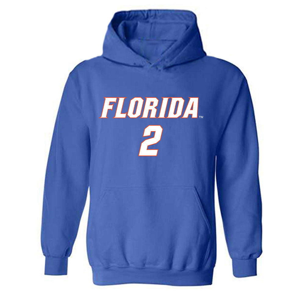 Florida - NCAA Women's Soccer : Ella Petersen - Replica Shersey Hooded Sweatshirt-0