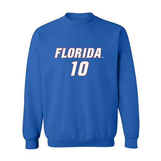 Florida - NCAA Women's Soccer : Adia Symmonds - Replica Shersey Crewneck Sweatshirt-0