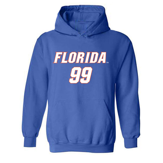 Florida - NCAA Women's Soccer : Katie Johnston - Replica Shersey Hooded Sweatshirt-0