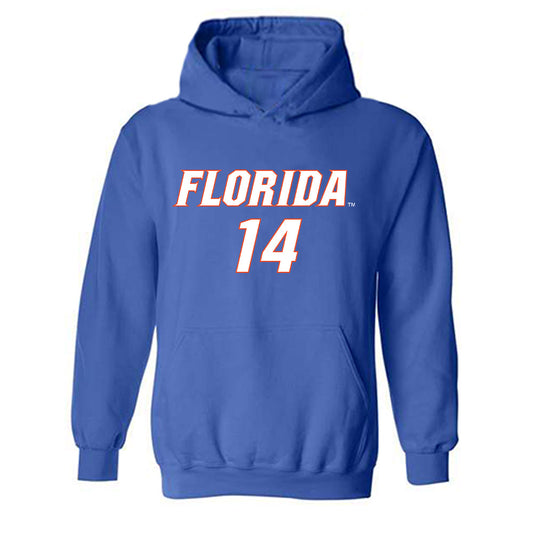Florida - NCAA Women's Soccer : Tatum Borman - Replica Shersey Hooded Sweatshirt-0