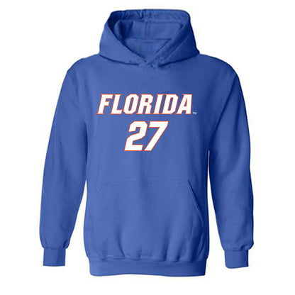 Florida - NCAA Women's Soccer : Norah Abbott - Replica Shersey Hooded Sweatshirt-0