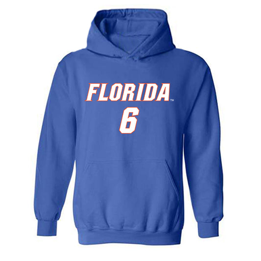 Florida - NCAA Women's Soccer : Avery Upton - Replica Shersey Hooded Sweatshirt