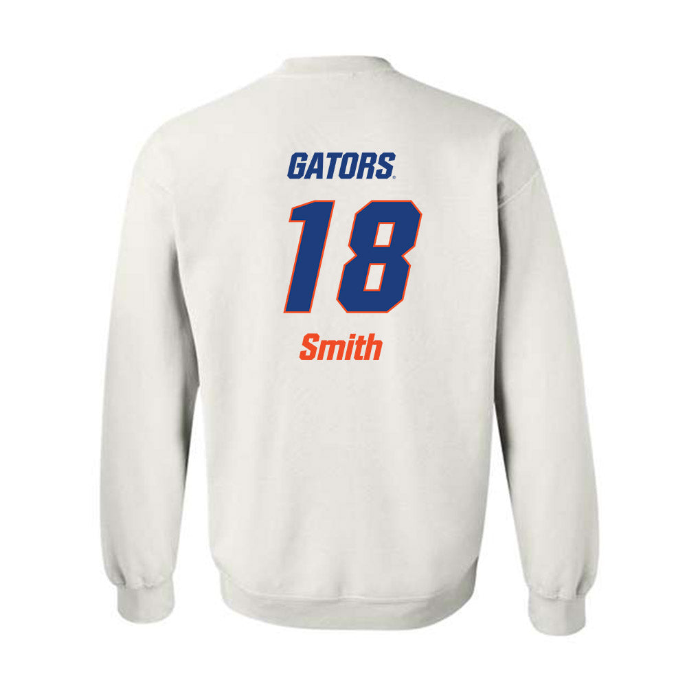Florida - NCAA Women's Soccer : Kelsey Smith - Replica Shersey Crewneck Sweatshirt-1