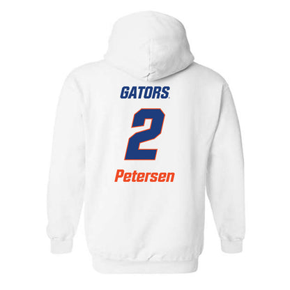 Florida - NCAA Women's Soccer : Ella Petersen - Replica Shersey Hooded Sweatshirt-1