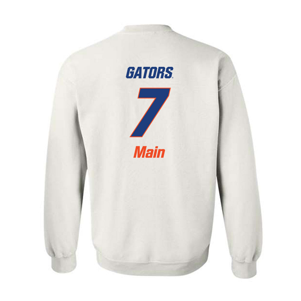 Florida - NCAA Women's Soccer : Zoe Main - Replica Shersey Crewneck Sweatshirt-1